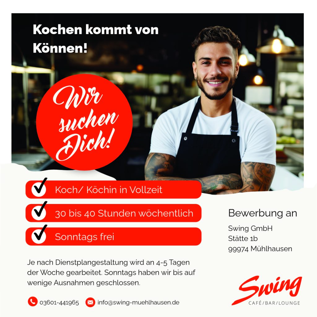 Wir suchen eine Koch, Swing Mühlhausen